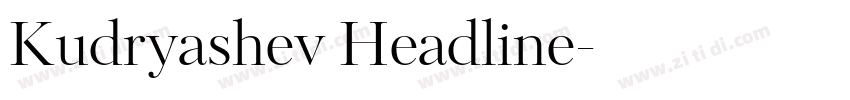 Kudryashev Headline字体转换